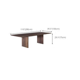 Solid Wood Dining Table, Modern Conference and Writing Desk, for Home Office