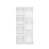Furinno LUDER Book Shelf, 7-Cube Bookshelf, Bookcase with Open Shelves