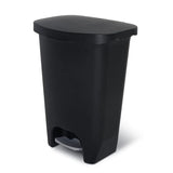 Glad 13 Gallon Trash Can | Plastic Kitchen Waste Bin with Odor Protection of Lid | Hands Free