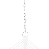 Sunnydaze Extra Large Quilted Hammock with Spreader Bars - 2-Person Hammock for Outside - Blue and White Stripe