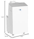 Portable Air Conditioner with Dual Hoses, Dehumidifier, Cooling Fan & Smart Wi-Fi for 600 Sq Ft Rooms, ARC-1230WN, White Whynter