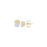 Certified .25-4.0 Carat Lab Grown Diamond Earrings in 14K Gold