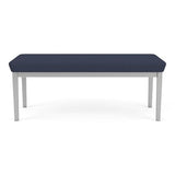 Lenox Steel Reception Waiting Room Healthcare 2-Seat Bench/Silver Steel