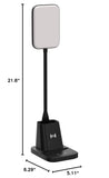 Sailstar Desk Lamp, LED Desk Lamps for Home Office, Wireless Charger Small Desk Lamp with Pen Holder, 3 Color Modes, Dimmable, Black