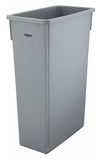 Winco PTC-23SG Slender Trash Can, 23-Gallon, Gray,Medium