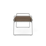 Waiting Room Healthcare 2-Seat Bench/Silver Steel/Brown