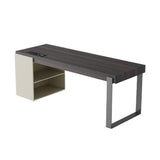 zhongxlla Standing Desk, Modern Home Office Desk Smoky Color Finish