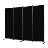 Room Divider, 4 Panel Folding Privacy Screens with Wider Feet, 6 Ft Portable Room Partition for Room Separator