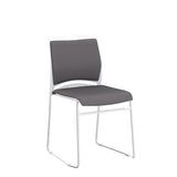 4 Pack Stacking Chairs 1102LB Capacity Home Office Guest Chair Set With Sled Base