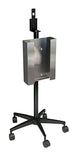 Mobile Hand Sanitizer and Glove Stand, Stainless Steel Triple Glove Box Holder