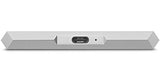 LaCie Mobile Drive, 2 TB , External Hard Drive HDD – Moon Silver