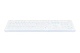 PUREKEYS Medical Keyboard Full Size Wireless White for Hospital, Dentist