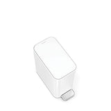 simplehuman Slim Step Can, 5L / 1.3 Gallon Compact Bathroom Trash Can