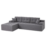 Hobestluk Boneless Couch Modular Sectional Sofa L-Shape Lounge Cloud Couch