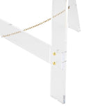 Deco 79 Acrylic Plastic Display Easel Adjustable 7 Tier Floor Standing Easel with Gold Metal