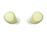 Truly Wireless in-Ear Bluetooth Earbud Headphones with up to 22-Hour Battery, Multipoint-Connection, Mic and IPX4 Water Resistance, Yellow- New Sony