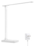 Lepro LED Desk Lamp, Metal Desk Light 9.5W 800lm, Forbes Vetted Best Task Lamp, 5 Color Modes 5 Brightness Level, White