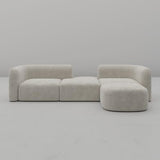 Luxury Modern Tight Curved Back Velvet Sofa, Minimalist Style Comfy Couch for Living Room Apartment