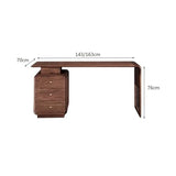 zhongxlla Standing Desk, Modern Office Executive Desk with 3 Drawers