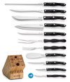 Kitchen Knife Set Block w/Medium Poly Prep cutting board Cutco