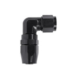 12AN 90 Degree Hose End Fitting Elbow Low Profile Forged Swivel Aluminum for Teflon Hose Only