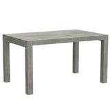 Mobili Fiver, Iacopo Extendable Dining Table, 55.1(86.6) x35.4 in, Concrete Effect