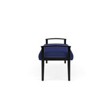 Amherst Wood Reception Waiting Room 19" 3 Seat Bench/Black Wood