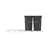 Rev-A-Shelf RV-18KD-18C S Double Pullout Trash Can for Kitchen Cabinets