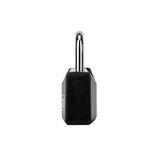 Small and Light Padlock with Big Keys, Black Covered Aluminum Lock, 3/4 Inch Wide, Luggage Padlocks for Suitcase