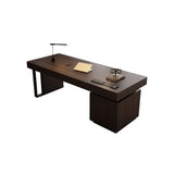 SABALON Office Desk Minimalist Solid Wood Desk Modern Boss Office