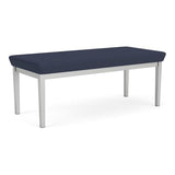 Lenox Steel Reception Waiting Room Healthcare 2-Seat Bench/Silver Steel
