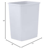 Superio 4.5 Gallon Plastic Trash Can, Waste Bin for Home, Kitchen, Office, Bedroom