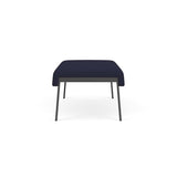 Waterfall Reception Waiting Room 2-Seat Bench/Charcoal Steel/Navy Blue