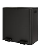 Garvee Trash Can, 2 x 10.6 gal (2 x 40 L) Garbage Can for Kitchen Dual Compartment Recycling Kitchen Step Trash Bin