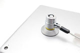 10-Foot Retractable Anti-Theft Steel Cable Lock with Lock Plate, Suitable for laptops, Tablets, Monitors