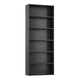 FOTOSOK 6-Tier Open Bookcase and Bookshelf, Freestanding Display Storage Shelves