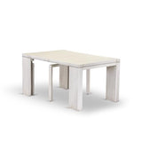 Luxe by East West Furniture X12X2-00W-27-13 Pieces Extendable Dining Set Includes a Rectangle Xtenczar Dining Table and 12 Light Gray