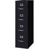 Row 4 Drawers 52" Vertical Black Metal Filing Cabinet Lockable Pre-Assembled Stationary Letter Size for Home