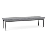 Newport Reception Waiting Room 18.5" 3-Seat Bench/Charcoal Steel