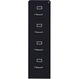 Row 4 Drawers 52" Vertical Black Metal Filing Cabinet Lockable Pre-Assembled Stationary Letter Size for Home