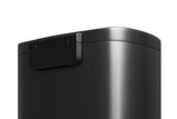 Large Rustproof Garbage Can for Kitchen, Step-on Trash Bin with Inner Bucket, Rear Handle, Soft Close Lid