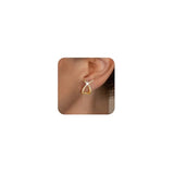 YOIHUR Gold Studs Earrings for Women Dainty Cubic Zirconia Flat Back Earrings 14K Plated Hypoallergenic Lightweight Minimalist Gold Earrings Jewelry Gifts for Women