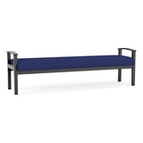Amherst Wood Reception Waiting Room 19" 3 Seat Bench/Black Wood