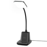 Sailstar Desk Lamp, LED Desk Lamps for Home Office, Wireless Charger Small Desk Lamp with Pen Holder, 3 Color Modes, Dimmable, Black