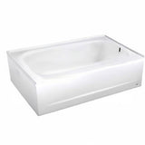 American Standard 2461002.020 Cambridge Americast 60 x 32-Inch Integral Apron Bathtub With Right-Hand Outlet, White