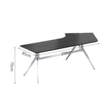 zhongxlla Standing Desk, L Shaped Desk Workstation Corner Laptop