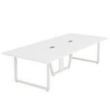 Tribesigns 8FT Conference Table Set of 2, Large Meeting Podcast Table