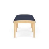 Lenox Wood Reception Waiting Room 18" 2-Seat Bench/Natural Wood