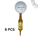 Unbreakable and Recyclable Plastic Tee 6 Pack - Golf Gift for Men - Bachelor Party (Twisted Tee)