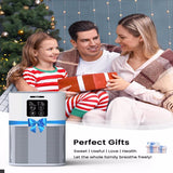 2 in 1 Air Purifier for Home Allergies Pets Hair Odor Eliminators